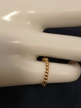 Minimalist 14k Gold Filled Beaded Stackable Ring Sizes 4 - 6